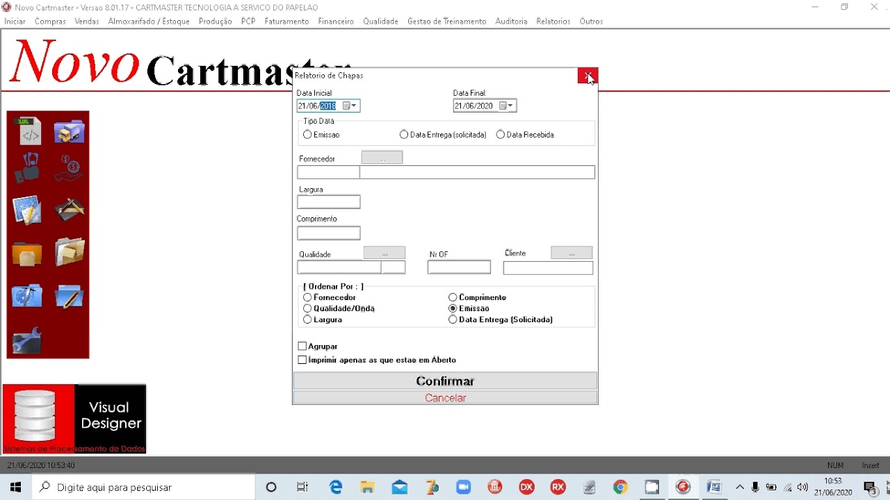 Cartmaster Parte 1/3 Sistema para Cartonagens YouTube