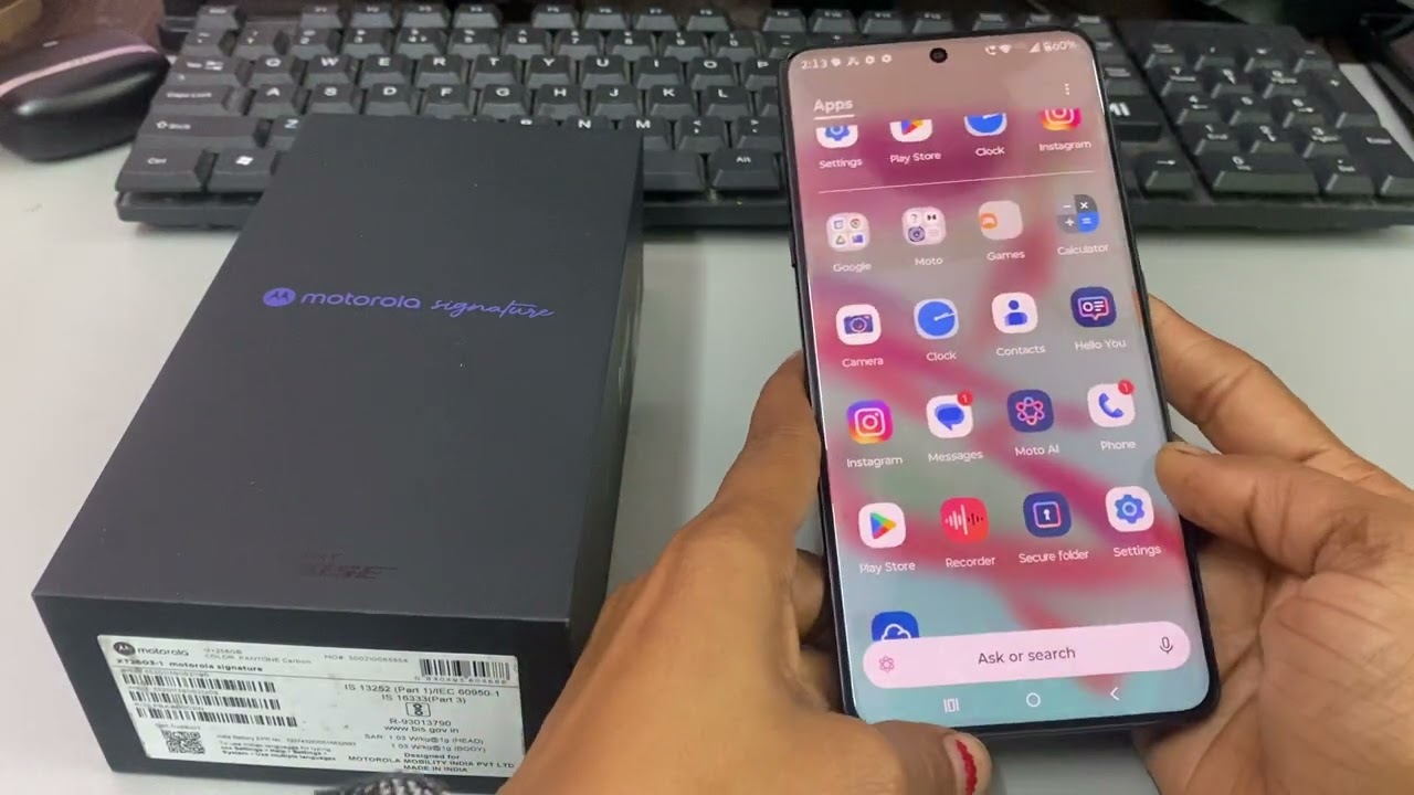 Motorola Signature 5G Me Net Speed Kaise Show Kare | Internet Speed Indicator setting in Moto 5g 