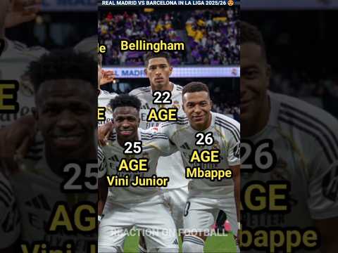Real Madrid 2 1 Barcelona Won The EL CLASICO Match In La Liga 2025 26 I Players Current Age 