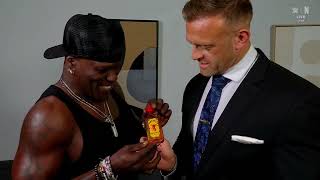 Randy Orton Gives Nick Aldis A Fireball Whiskey Smackdown Aug 29, 2025