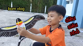 thả diều mini siêu nhỏ / bom vlog