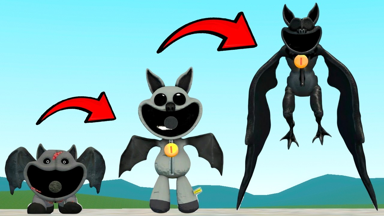 NEW EVOLUTION OF FORGOTTEN SMILING CRITTERS BANDIT BAT POPPY PLAYTIME In Garry's Mod!