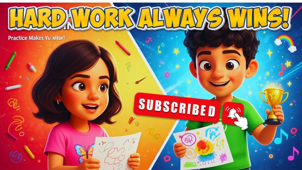 Hard Work Always Wins! 🌟 | Kids Educational Story | Moral Story for Children | Nysa & Ridhaan 🔥🔥