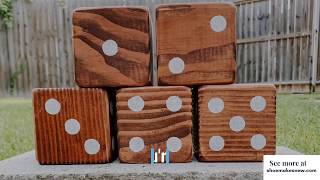 How to make a DIY yard Yahtzee dice set for $10: Perfect for lawn games