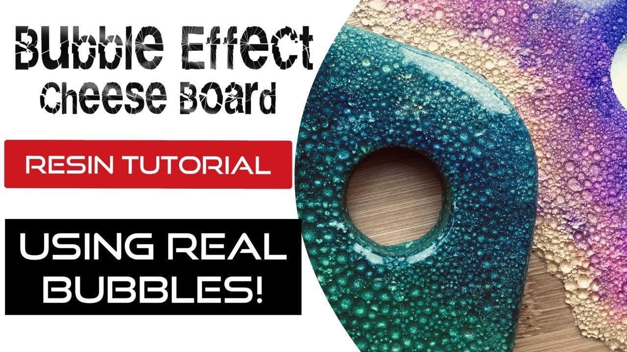 Bubble Effect Resin Tutorial PLUS How to Mask Uneven Edges - No Tape!