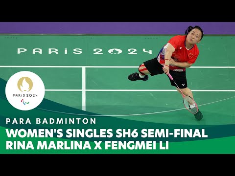 <strong>Rina</strong> Marlina X Fengmei Li - Women&amp;#39;s Singles SH6 Semi-final | Para Badminton - Paris 2024 Paralympics