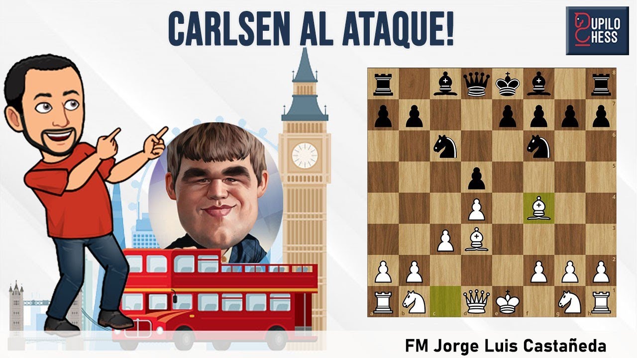 Aprende la mejor línea de ATAQUE de Magnus Carlsen en la Londres/CaroKann!!