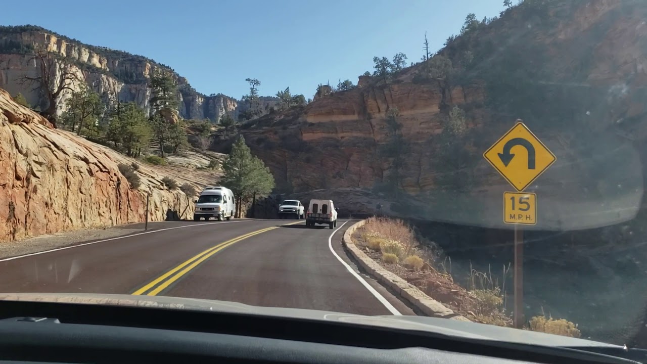 Drive through Zions National Park Utah, Nov. 2019 part 2 YouTube