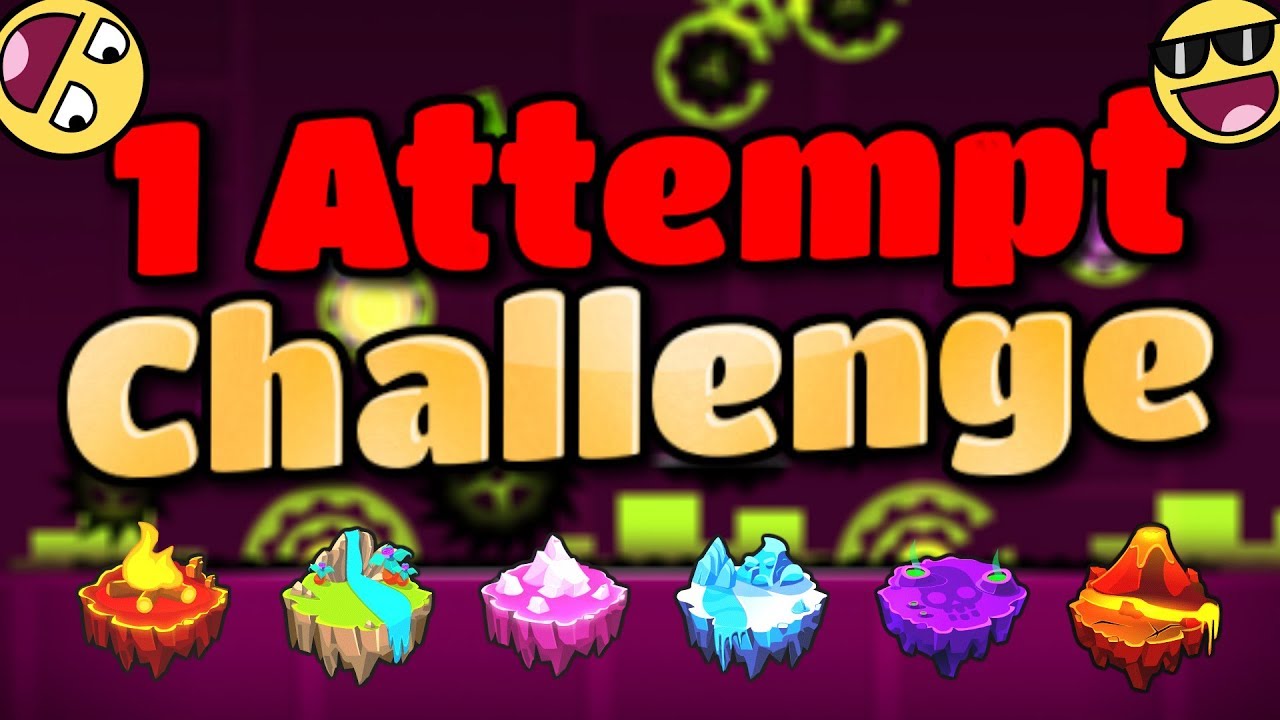 Geometry Dash - 1 Attempt Challenge - Nivele din Gauntleturi!! - YouTube