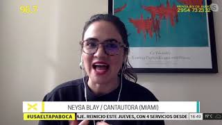 Neysa Blay, una artista internacional en Vorterix Santa Rosa.