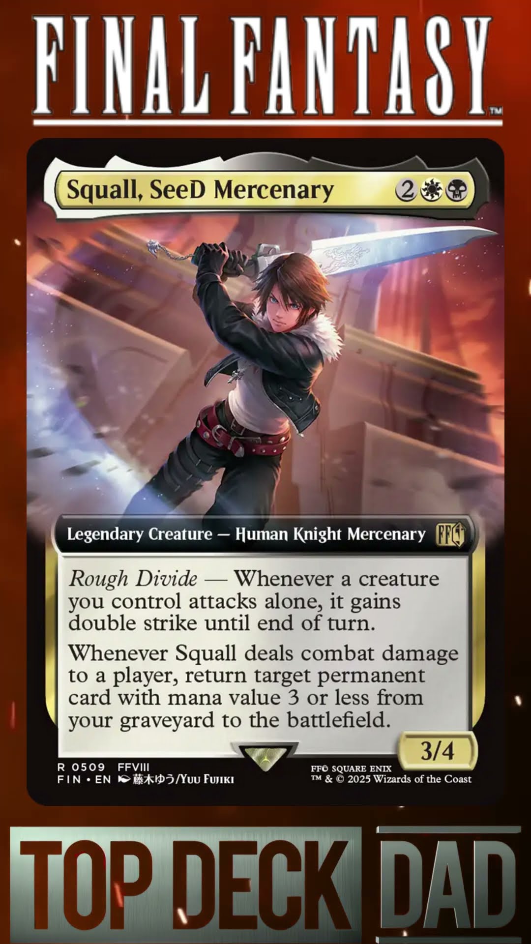 Squall Seed Mercenary - FINAL FANTASY - MAGIC THE GATHERING