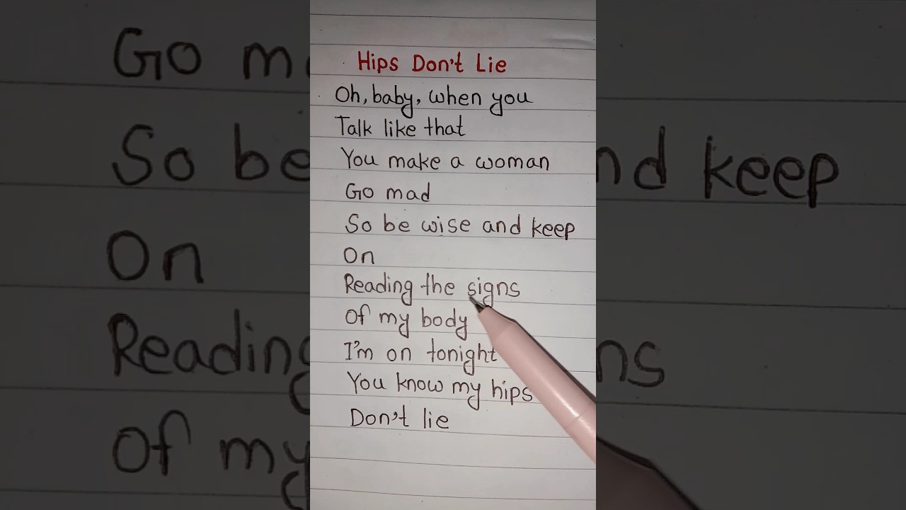 Shakira ~ Hips Don't Lie 