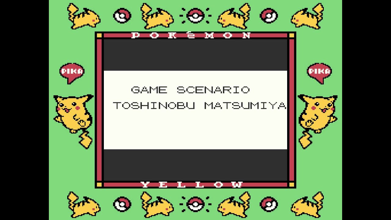 Pokemon Yellow Ending YouTube