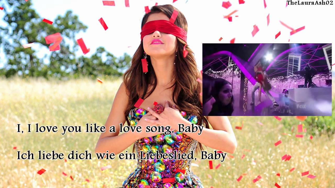Selena GomezLove you like a love song (Lyrics+deutsche Übersetzung) YouTube