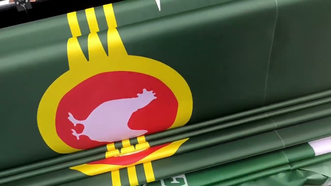 Graphic Custom Printed Flag Polyester Shaft Cover Brass Gromme