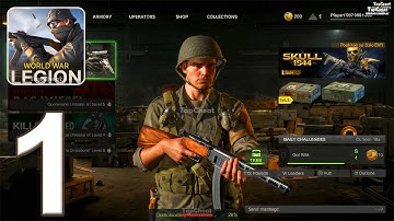 World War Legion: WW2 PvP FPS - Gameplay Walkthrough Part 1 - Tutorial (Android, iOS)