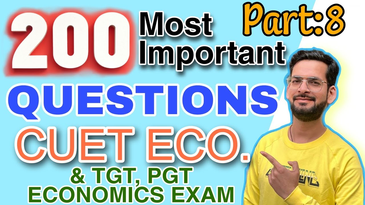 CUET Economics 2023 | CUET ECONOMICS PREPARATION 2023 | Most important ...