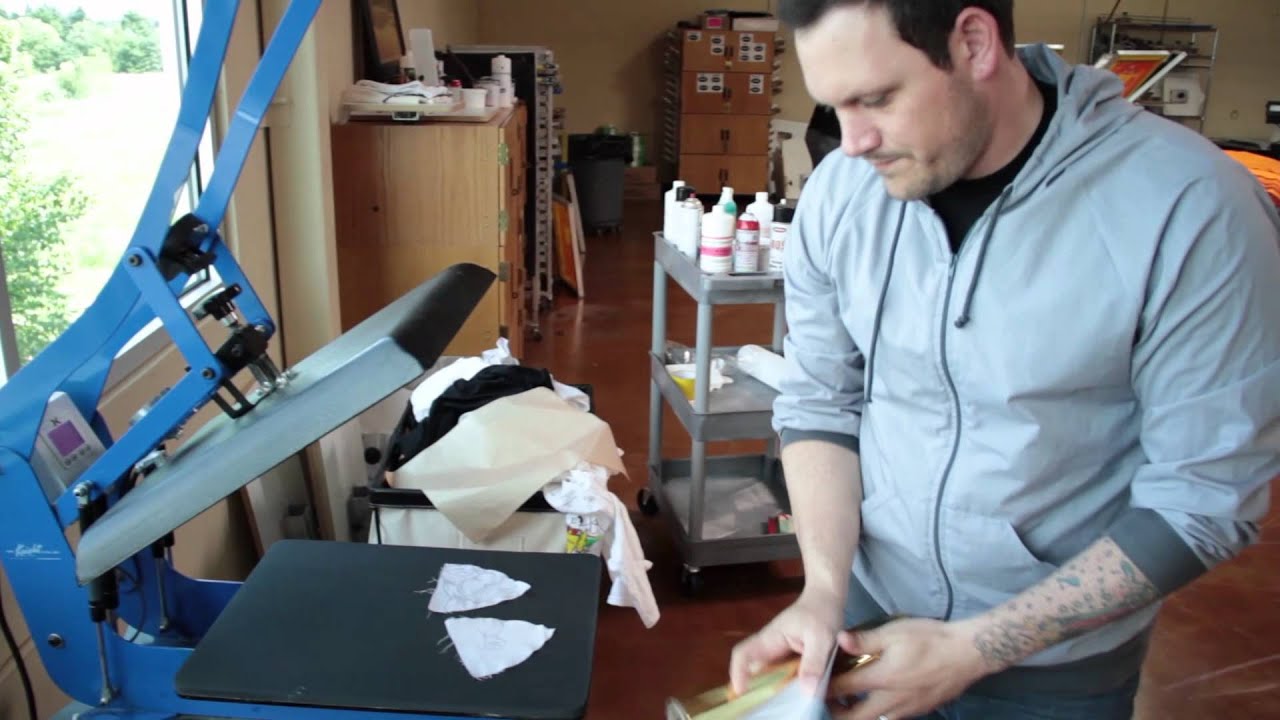 Screen printing foil heat transfer YouTube