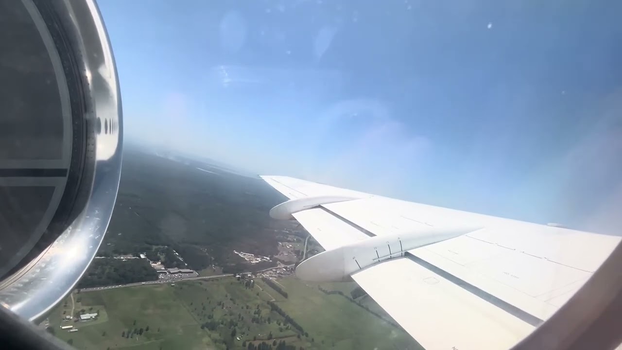 Fokker 100 Takeoff From Newcastle Airport 