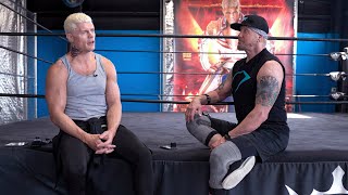 DDP Catches Up with Cody Rhodes for a Powercuffs Workout