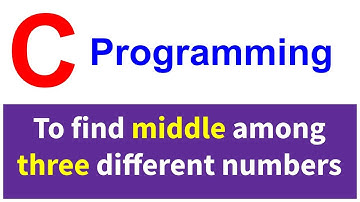 C program to find the middle number among three different numbers