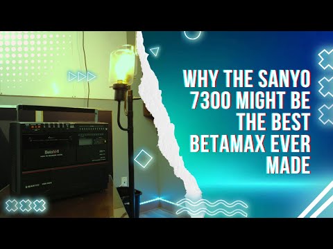 Why This SUPER RARE And PORTABLE Sanyo 7300 Might Be The Best Betamax Ever Made 