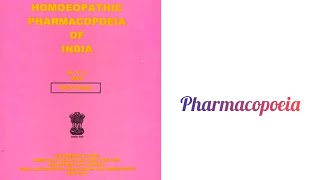 Pharmacopoeia Homoeopathic Pharmacy For students of Homoeopathy