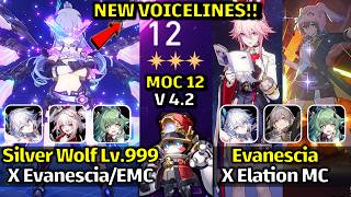 New Voicelines Are Here E0S1 Silver Wolf Lv.999, Evanescia And Elation Mc New Moc 12 - Hsr 4.2