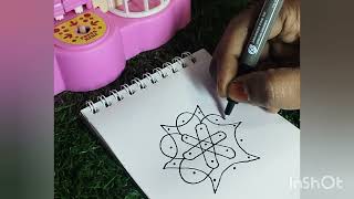 5*3 dot kolam. Easy Dot kolam/ Easy rangoli /Easy muggulu/Daily use kolam/ Daily use /new kolam