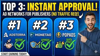 Top 3 Instant Approval Ad Networks For Beginners (No Traffic Required!) 💰 screenshot 5
