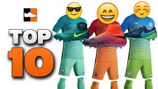 Top 10 boot & kit combinations! football shirts & soccer cleat combos 2016/17