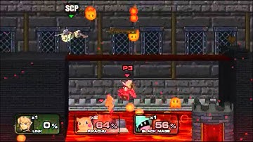 Link vs. Pikachu and Black Mage! | Super Smash Flash 2 (v. 0.9b) - Episode 4