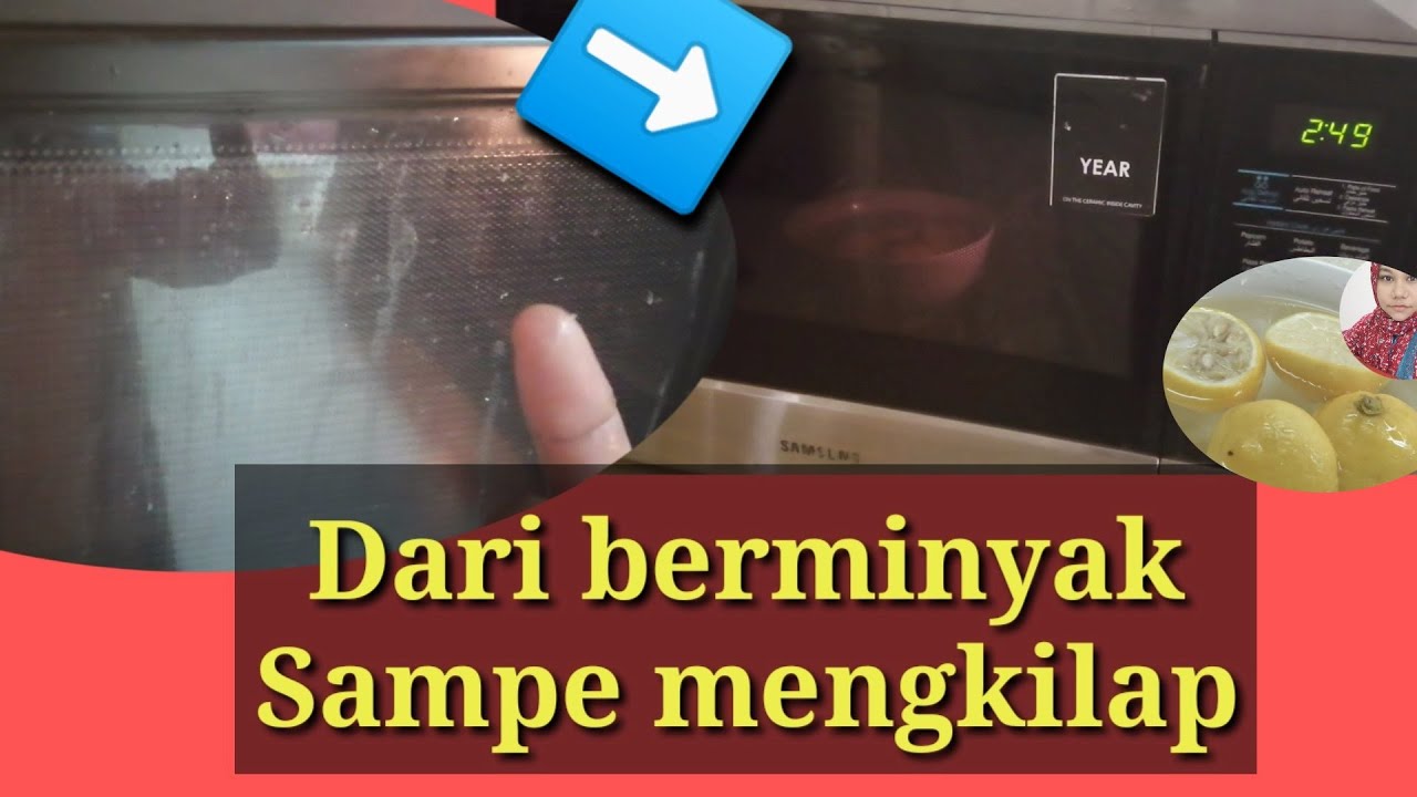 how to clean microwave/cara membersihkan microwave hanya dengan lemon