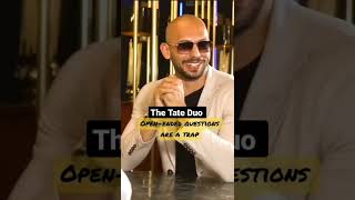 Andrew Tate Never Answers Open Ended Questions👀😬 | Tate Duo #shorts #andrewtate #andrew #tatespeech