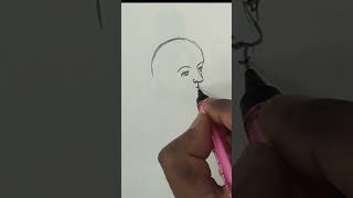 Step-by-Step Face Drawing Tutorial for Beginners #drawing #art #shorts #face