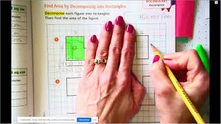 Math - Unit 5 Lesson 4 Find Area by Decomposing Rectangles