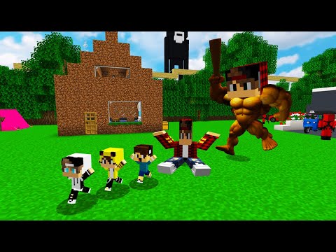 ماين كرافت لكن انقذت جيجي وعبوسي وكعبول من نسختي العملاقة فلم ماين كرافت