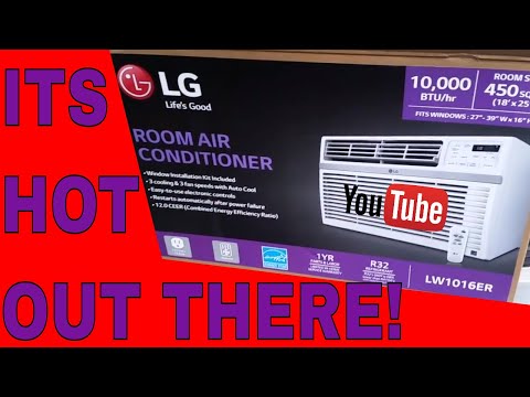 Lg 10 000 Btu Window Unit Air Conditioner Lw1016er Youtube