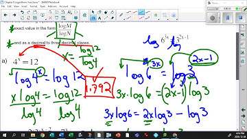 Unit 8 4 2  Solving Exponentials and Logarithmic Functions Part 2