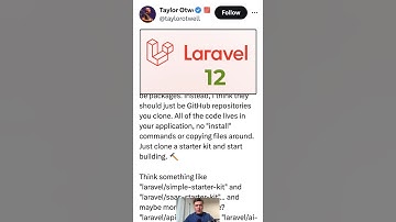 Laravel 12: NEW Starter Kits #laravel