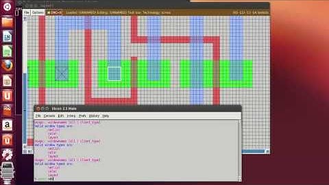 Layout of two input XNOR gate in magic