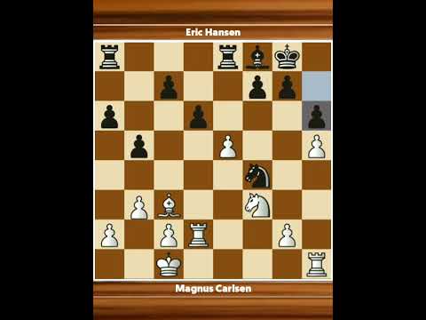 Magnus Carlsen vs Eric Hansen  • Main Event, 2023.