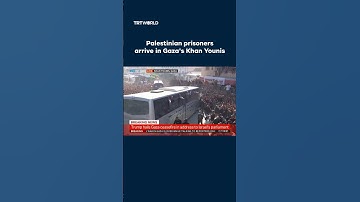 Palestinian prisoners arrive in Gaza
