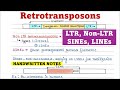 Retrotransposons | LTR | Non-LTR | SINEs | LINEs