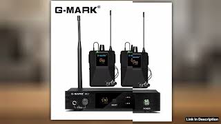Wireless In Ear Monitor GMARK G21IEM UHF Stage Return Studio Frequency Selectable For Guitar Band P