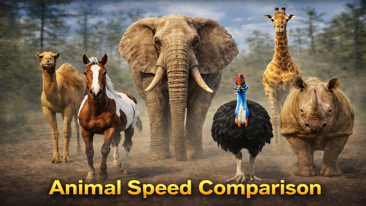 How Fast Can Animals Run? Animal Speed Comparison - YouTube