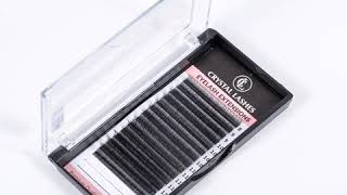 Famous Crystal Lashes  Double layer double curl eyelash extensions lashes Profile