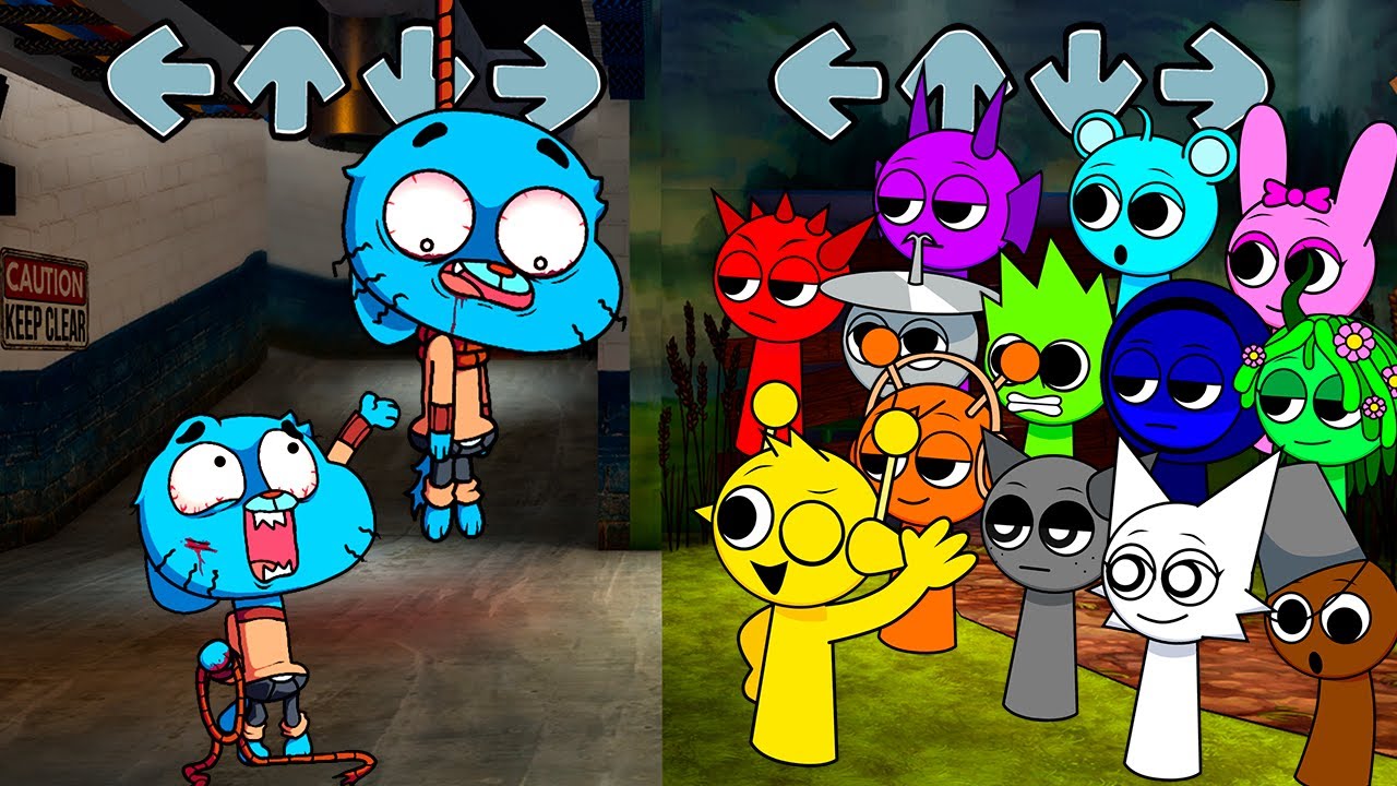 Gumball Vs Incredibox Sprunki (The Grieving Of Friday) Friday Night Funkin' (FNF Mod)