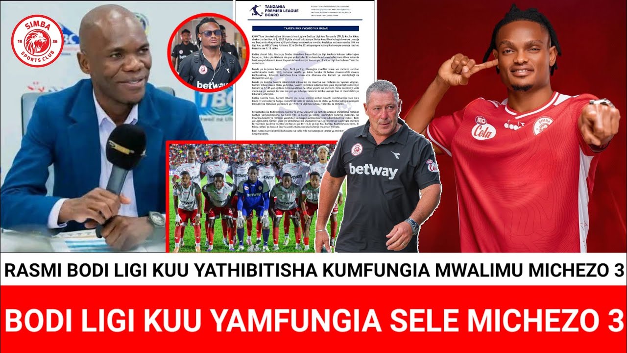 BREAKING NEWS | MWALIMU AIKOSA DABI | BODI LIGI KUU YATHIBITISHA KUMFUNGIA MWALIMU MICHEZO (3) 