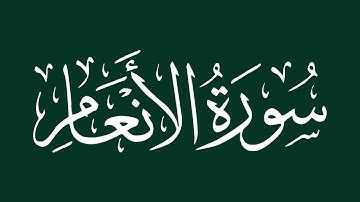 الشيخ سعد الغامدي - سورة الانعام